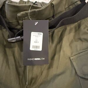 Fashion Nova Women's Olive Cargo Shorts